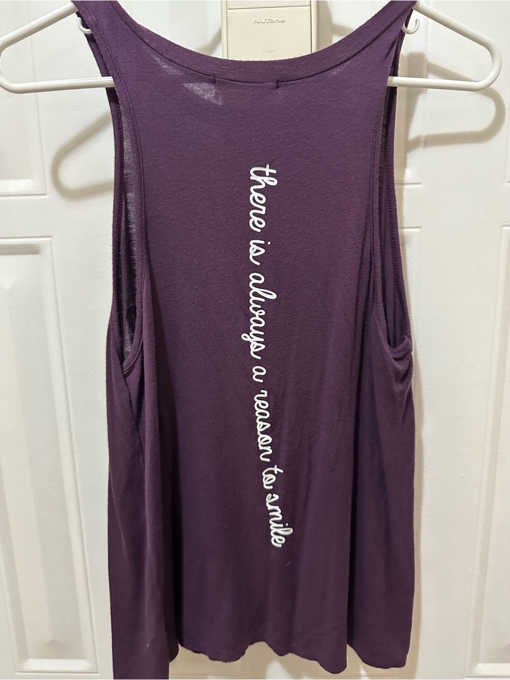 french pastry Purple 'Smile' Graphic Tank Top - Picture 3 of 3